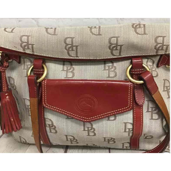 Dooney & Bourke Florentine Jacquard Classic Handbag Purse Tote - Picture 4 of 10